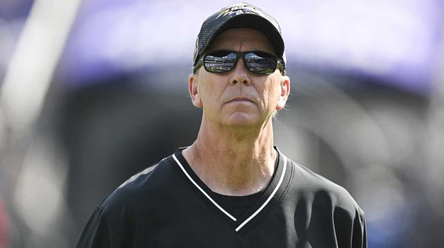 Baltimore Ravens offensive coordinator Todd Monken on the field before the game against the Washington Commanders at M&T Bank Stadium. Mandatory Credit: Tommy Gilligan-Imagn Images