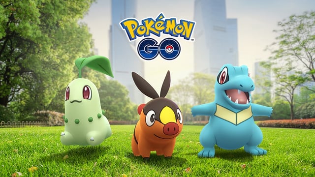 Chikorita, from left, Tepig and Totodile, the starters in “Pokemon Legends: Z-A,” will feature prominently in the “Pokemon Go” celebration. (Niantic)