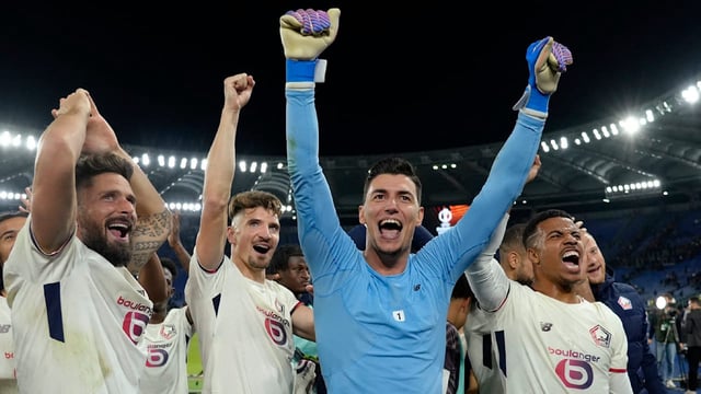 Elfmeter-Wahnsinn in der Europa League zwischen der AS Rom und OSC Lille (0:1).