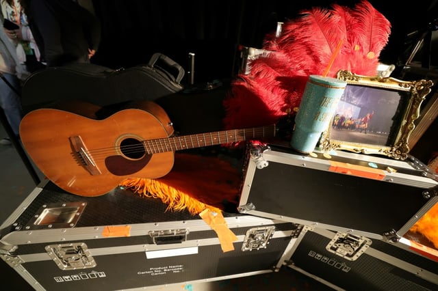 Un événement promotionnel organisé avec Spotify à New York pour la sortie de l'album de Taylor Swift "The Life of a Showgirl", le 2 octobre 2025