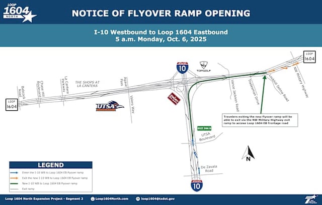 A new flyover ramp is scheduled to open this weekend on the Northwest Side.