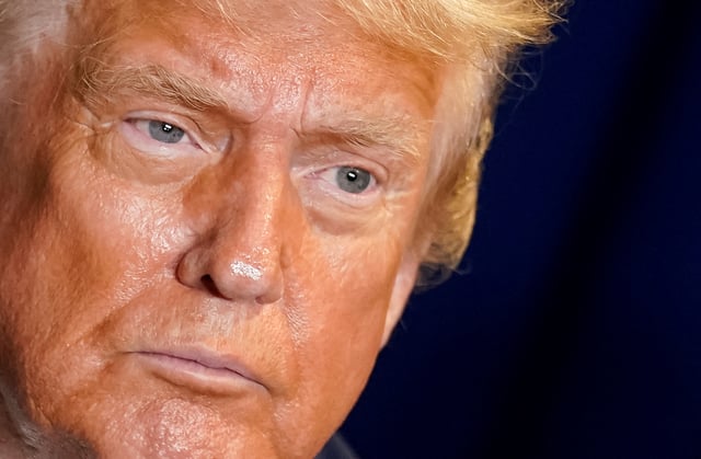 U.S. President Donald Trump attends a meeting with Argentina's President Javier Milei (not pictured) during the 80th United Nations General Assembly, in New York City, New York, U.S., September 23, 2025. REUTERS/Al Drago/File Photo