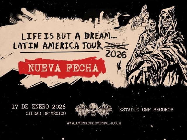 Avenged Sevenfold en México: qué pasará con tus boletos tras el cambio de fecha y sede