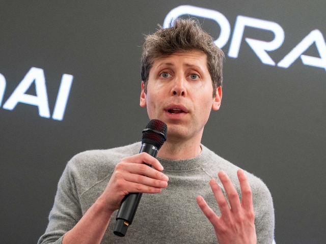 Sam Altman, chief executive officer of OpenAI Inc., during a media tour of the Stargate AI data center in Abilene, Texas, US, on Tuesday, Sept. 23, 2025. Stargate is a collaboration of OpenAI, Oracle and SoftBank, with promotional support from President Donald Trump, to build data centers and other infrastructure for artificial intelligence throughout the US. Photographer: Kyle Grillot/Bloomberg