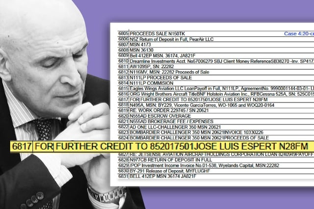 ‎El documento judicial de Estados Unidos en el que figura el nombre de Espert