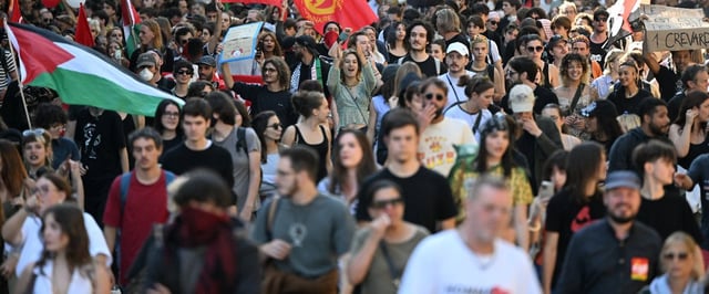 La manifestation s’est terminée sans heurts.