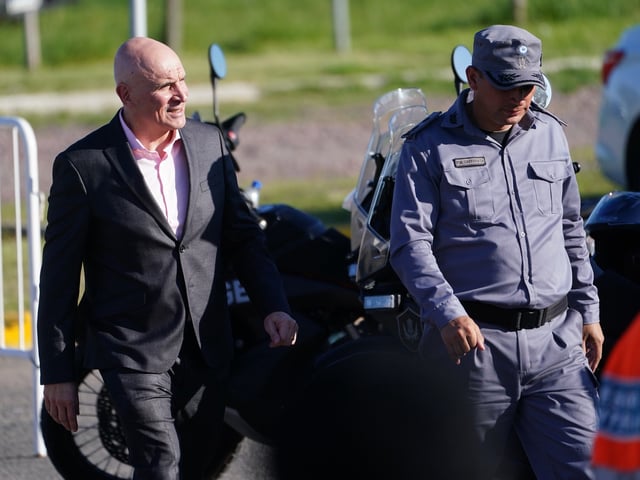 El Presidente de la Nación Javier Milei acompañado por Ministra Seguridad Nacional Patricia Bullrich y funcionarios nacionales presentarán nuevo Código Penal desde Complejo Penitenciario Federal I. Jose Luis Espert 
Fotos Emmanuel Fernández - FTP CLARIN EMA02338_1.JPG Z EFernandz Efernandez