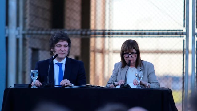 El presidente Javier Milei y la ministra de Seguridad Nacional, Patricia Bullrich, presentaron el proyecto de nuevo Código Penal.