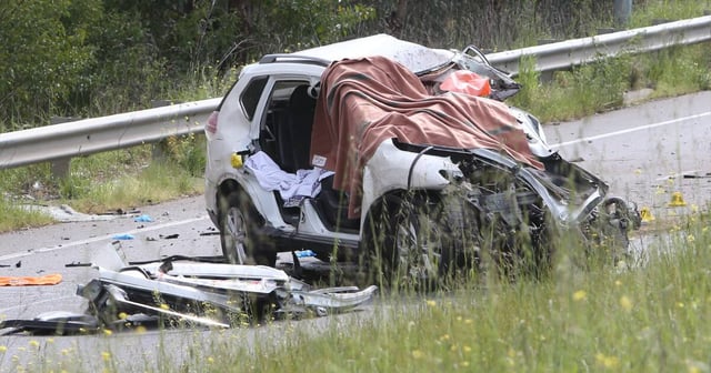 The white Nissan had been stolen from a West Wodonga home on Tuesday. Picture by Blair Thomson