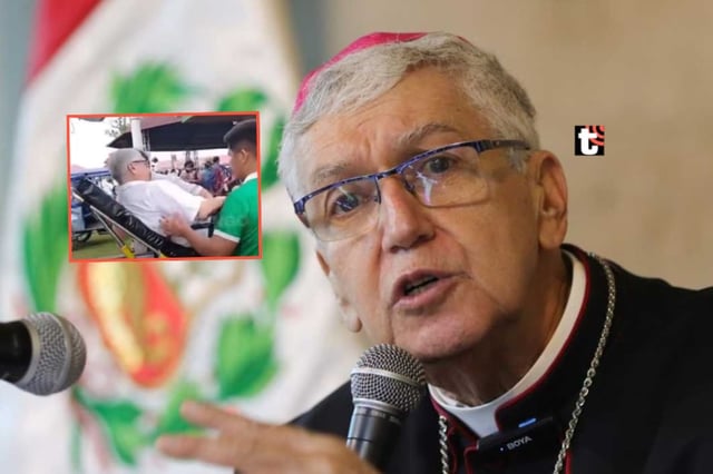 Cardenal Carlos Castillo es hospitalizado en Iquitos por descompensación.