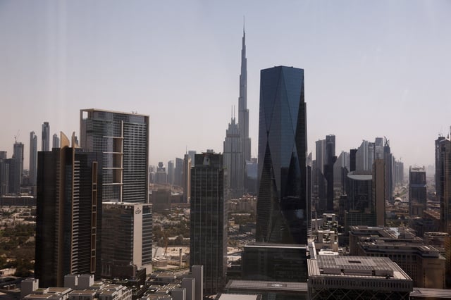 A general view of high rise buildings, including the Burj Khalifa tower, in Dubai, United Arab Emirates, April 29, 2025. REUTERS/Amr Alfiky