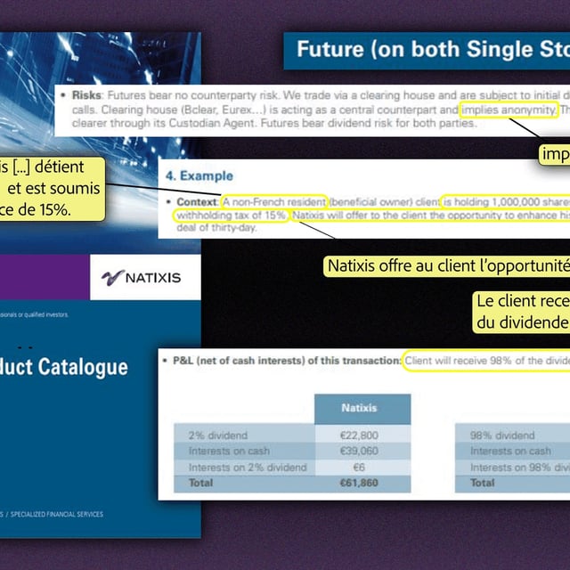 Extrait du catalogue "Equity Markets Product" de 2012 de Natixis