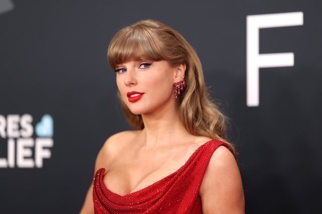 Taylor Swift on Feb. 2, 2025 in Los Angeles