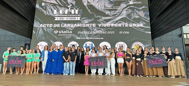 Acto de lanzamiento, ayer, de Vigo Porté 2026. |  FdV