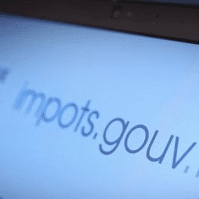 Le site internet des impôts, en France.