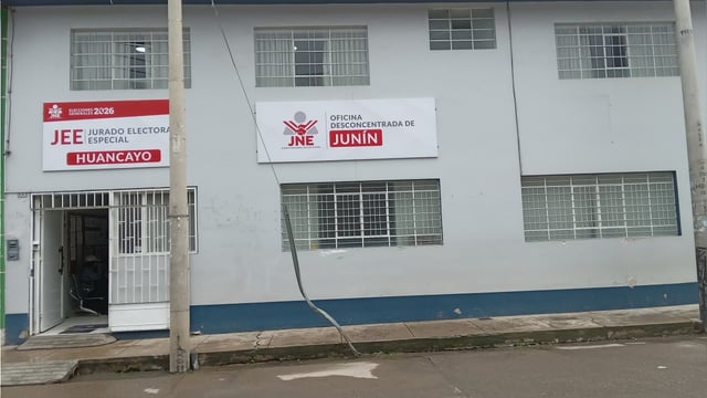 La sede del Jurado Electoral Especial (JEE) de Huancayo.