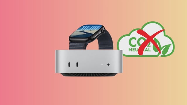 Apple Watch and M4 Mac mini drop the carbon neutral badge.