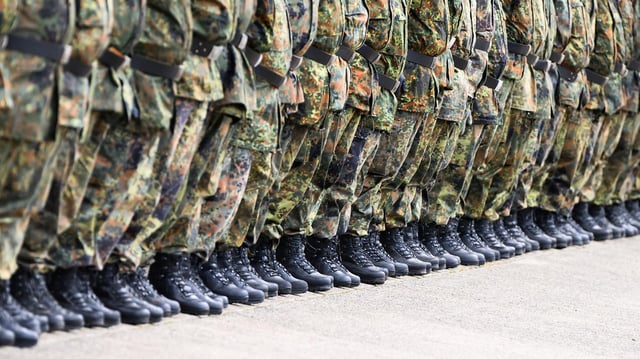 Soldaten beim Appell.
