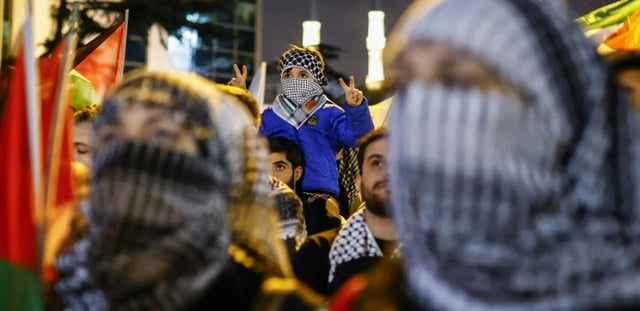 Manifestation propalestinienne le 2 octobre 2025 à Istanbul