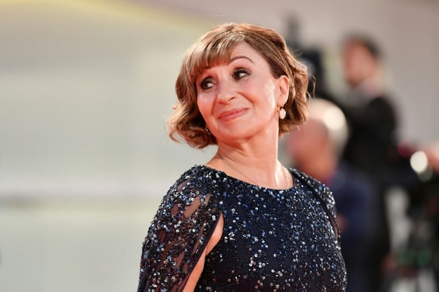 Ariane Ascaride pour la présentation du film "Gloria Mundi", à Venise le 5 septembre 2019