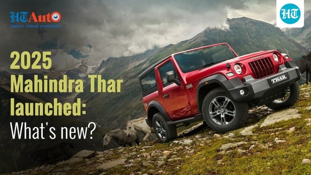 2025 Mahindra Thar now comes with a coloured bumper and grille. 