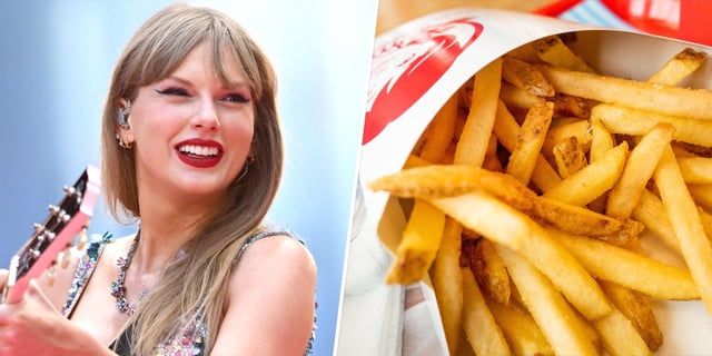 Taylor Swift's album release means free french fries at Wendy's.