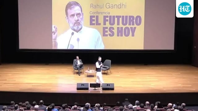 Rahul Gandhi was speaking at EIA University in Colombia 