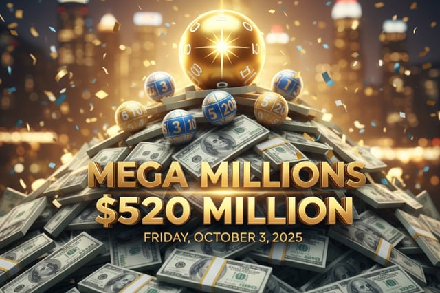 Conoce si alguien se ha llevado la edición del Mega Millions de este viernes 3 de octubre de 2025, con un pozo de 520 millones de dólares. (Foto: Gemini AI)