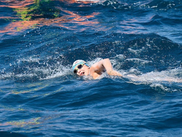 Die Marburger Extremschwimmerin Nathalie Pohl.
