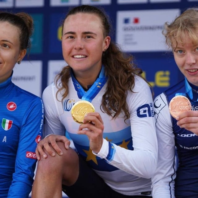 Paula Blasi, con la medalla de oro.
