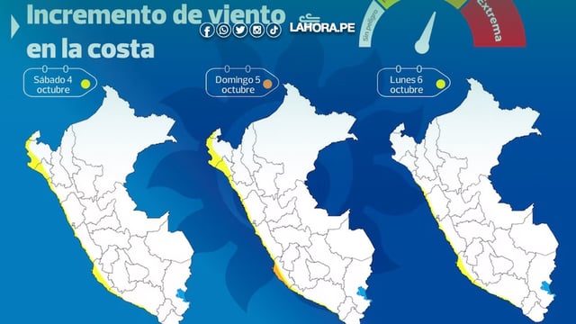 Senamhi advierte ráfagas y neblina afectará a Piura este sábado