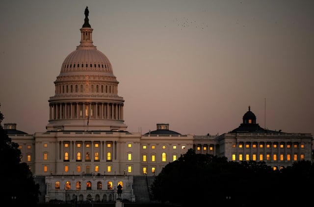 Le Capitole, siège du Congrès américain, à Washington, le 1er octobre 2025