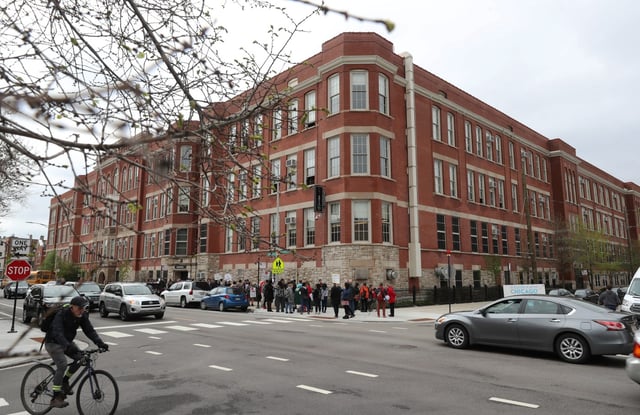 Chicago High School for the Arts, 2714 W. Augusta Blvd., May 1, 2019. (John J. Kim/Chicago Tribune)