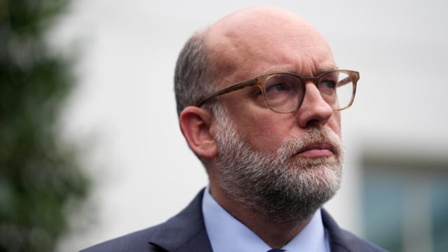 Office of Management and Budget Director Russ Vought said the administration was freezing the funding that was meant to improve Chicago's transit system. It comes after the administration had already announced other funding freezes for projects in states led by Democrats, including New York. (EVAN VUCCI/AP)
