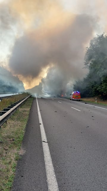 Durch das Feuer entwickelte sich dichter Qualm