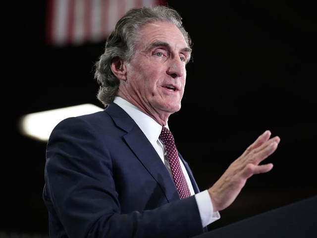 LA CROSSE, WISCONSIN - AUGUST 28: Secretary of the Interior Doug Burgum introduces U.S. Vice President J.D. Vance at Mid-City Steel on August 28, 2025 in La Crosse, Wisconsin. Vance is expected to promote the The One, Big, Beautiful Bill Act of 2025 passed earlier this summer, the Trump administration’s signature piece of legislation. (Photo by Andrew Harnik/Getty Images)