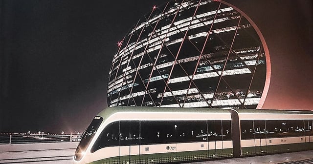 A rendering of an Abu Dhabi tram. Photo: Abu Dhabi Transport Company