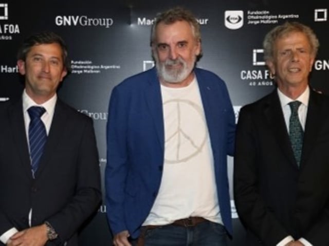 Juan Blas Fernández, Benito Fernandez y Marcos Malbran en el lanzamiento de Casa FOA.