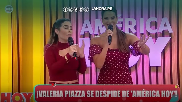 Valeria Piazza se despide