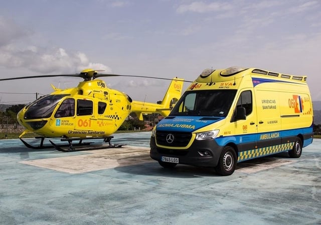 Equipos de emergencia en Galicia.