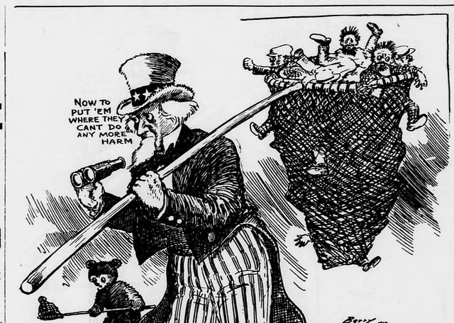 First Red Scare Political Cartoon