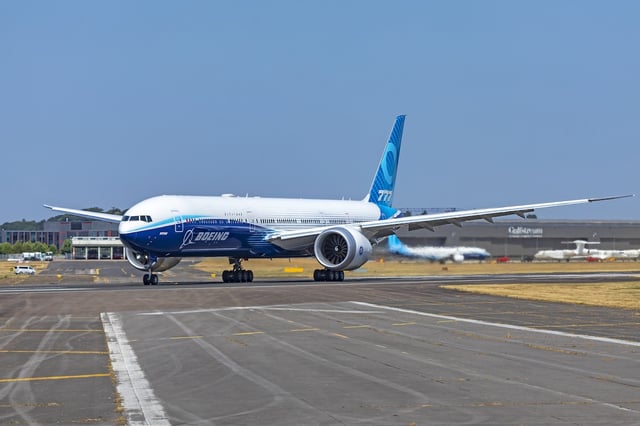 A Boeing 777X testbed aircraft (Photo: AirlineGeeks | William Derrickson)