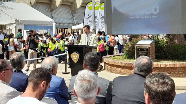 Acto de inauguración de la exposición rural sanfransiqueña.