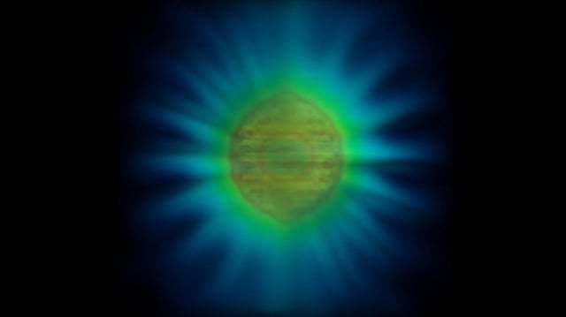 The visual representation of a photon produced by the researchers.