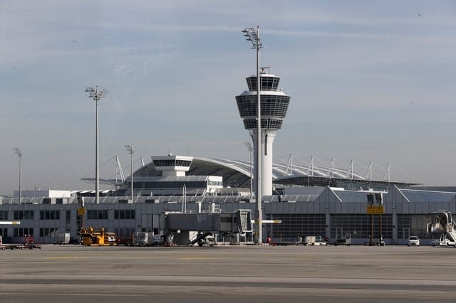 A general view of the Munich International Airport in Germany, February 16, 2023. REUTERS/Leonhard Simon/File Photo