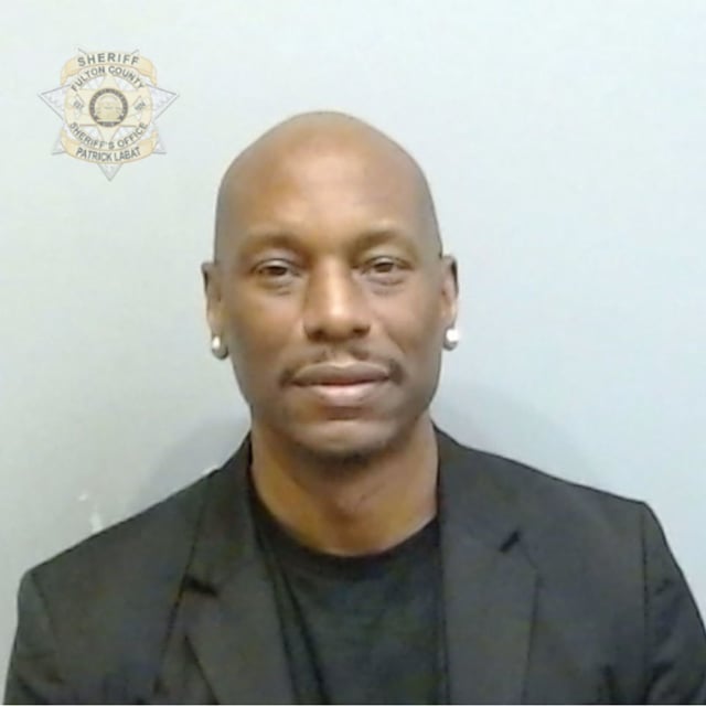 Tyrese Gibson's booking photo