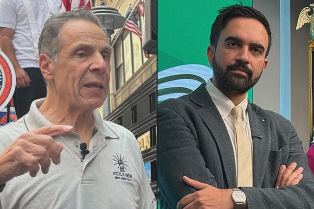 Mayoral candidates Andrew Cuomo and Zohran Mamdani