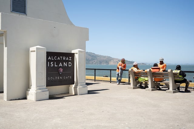 View of San Francisco from Alcatraz, June 18, 2025.