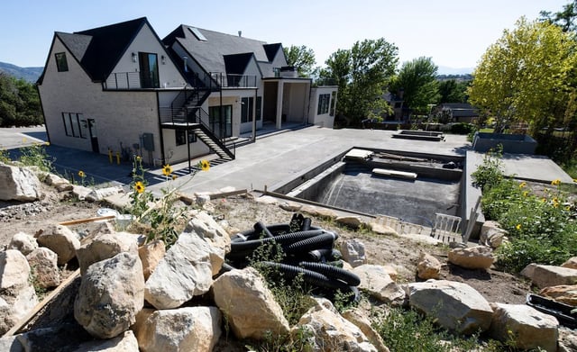 A house under construction in Draper is pictured on Thursday, July 10, 2025.