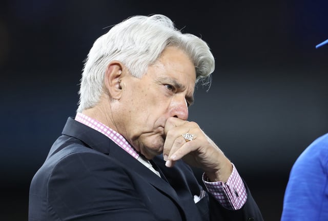 TORONTO, CANADA - MAY 5: Former player and current broadcaster Buck Martinez of the Toronto Blue Jays looks on during batting practice before the start of MLB game action against the Texas Rangers on May 5, 2016 at Rogers Centre in Toronto, Ontario, Canada. (Photo by Tom Szczerbowski/Getty Images)